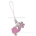 metal beautie cell phone decoration/ mobile phone strap